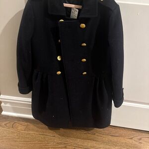 Kids navy peacoat with Gold Buttons